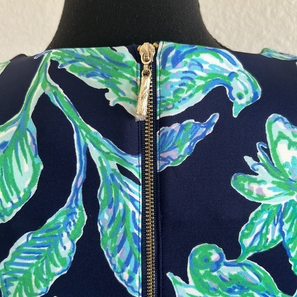 NWT Lily Pulitzer Lelicia Dress High Tide Navy Size 2 - Picture 12 of 16
